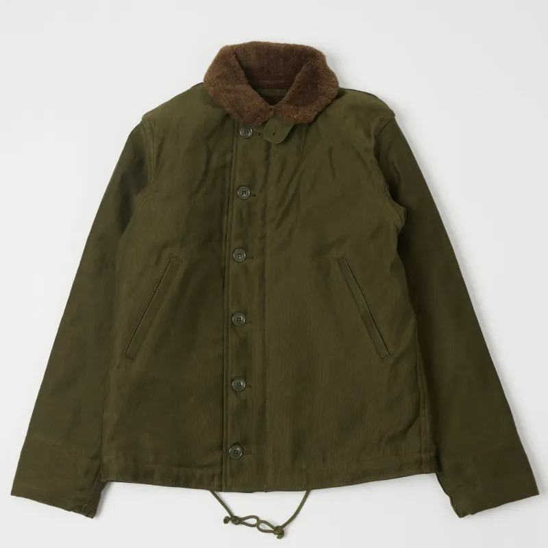 Freewheelers & Co Type N-1 Deck Jacket - Khaki Green sold by Son of a Stag