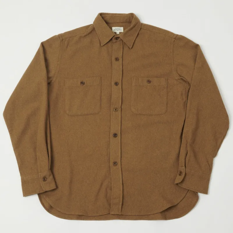Hartford 'Percey' Wool Shirt - Brown sold by Son of a Stag