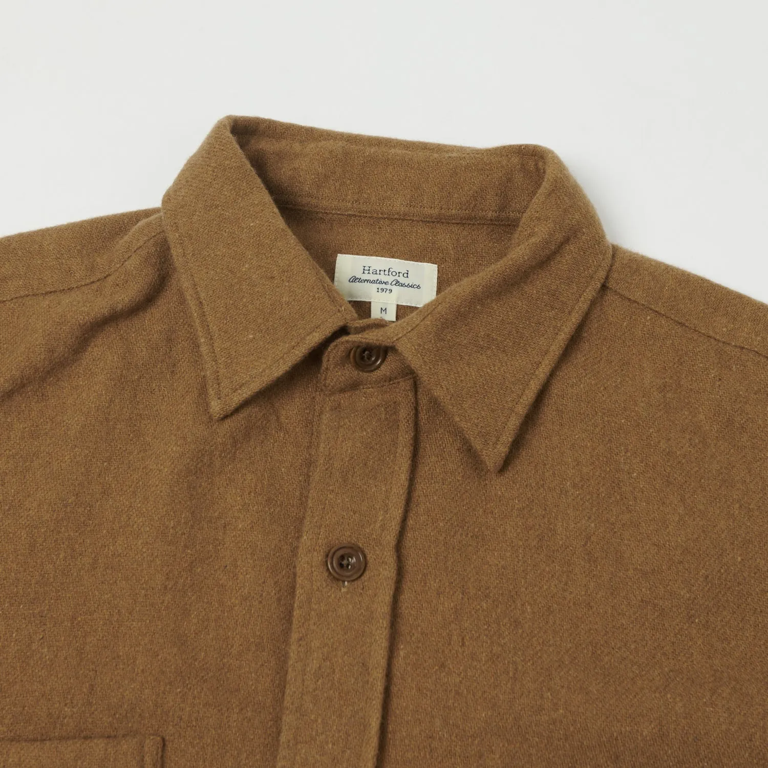 Hartford 'Percey' Wool Shirt - Brown sold by Son of a Stag product image thumbnail 2