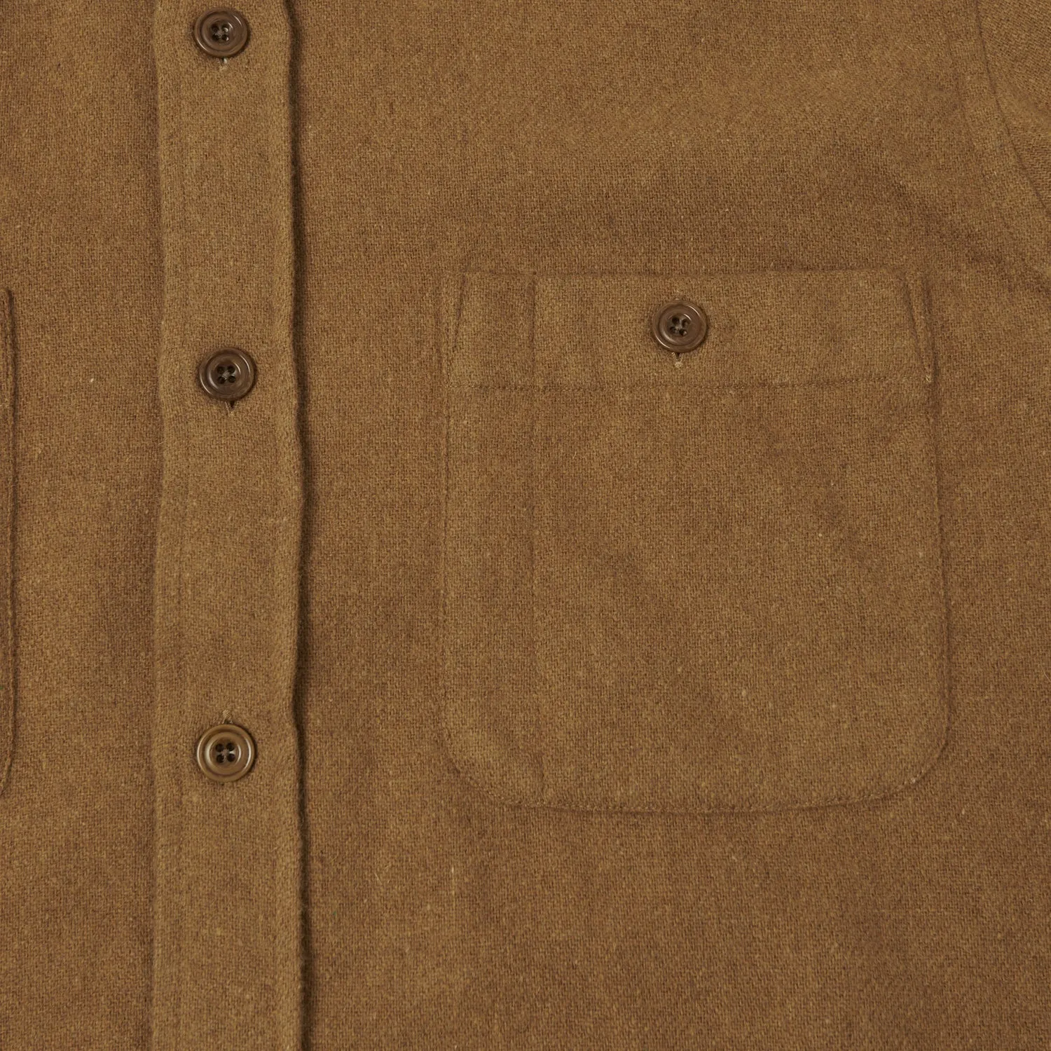 Hartford 'Percey' Wool Shirt - Brown sold by Son of a Stag product image thumbnail 4
