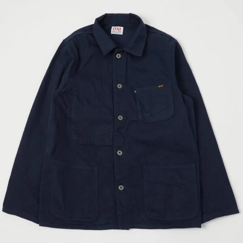 ONI Denim 03501-FRNVSF Sulfur Coverall Jacket - Navy sold by Son of a Stag