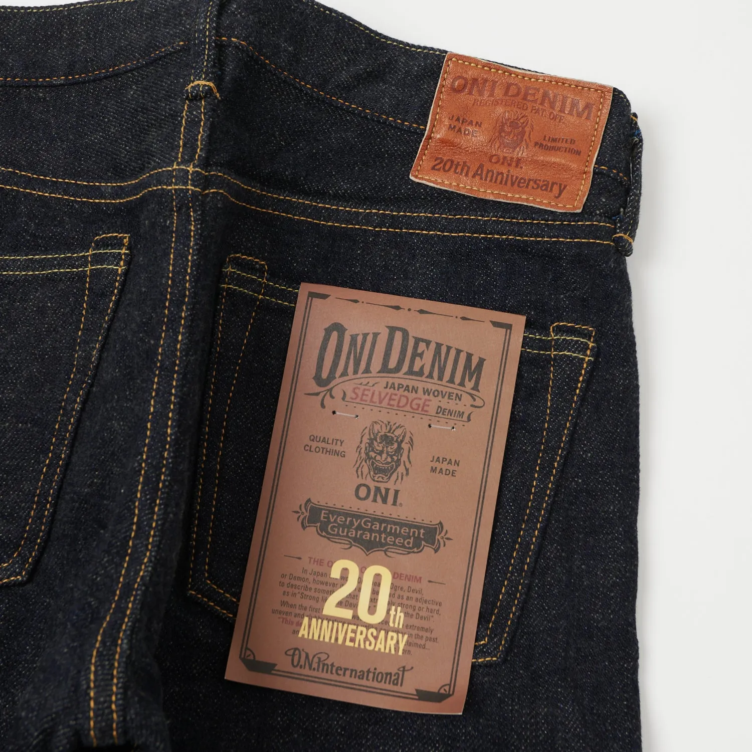 ONI Denim 544 20th Anniversary Blue Cast Slim Straight Jean - One Wash sold by Son of a Stag product image thumbnail 2
