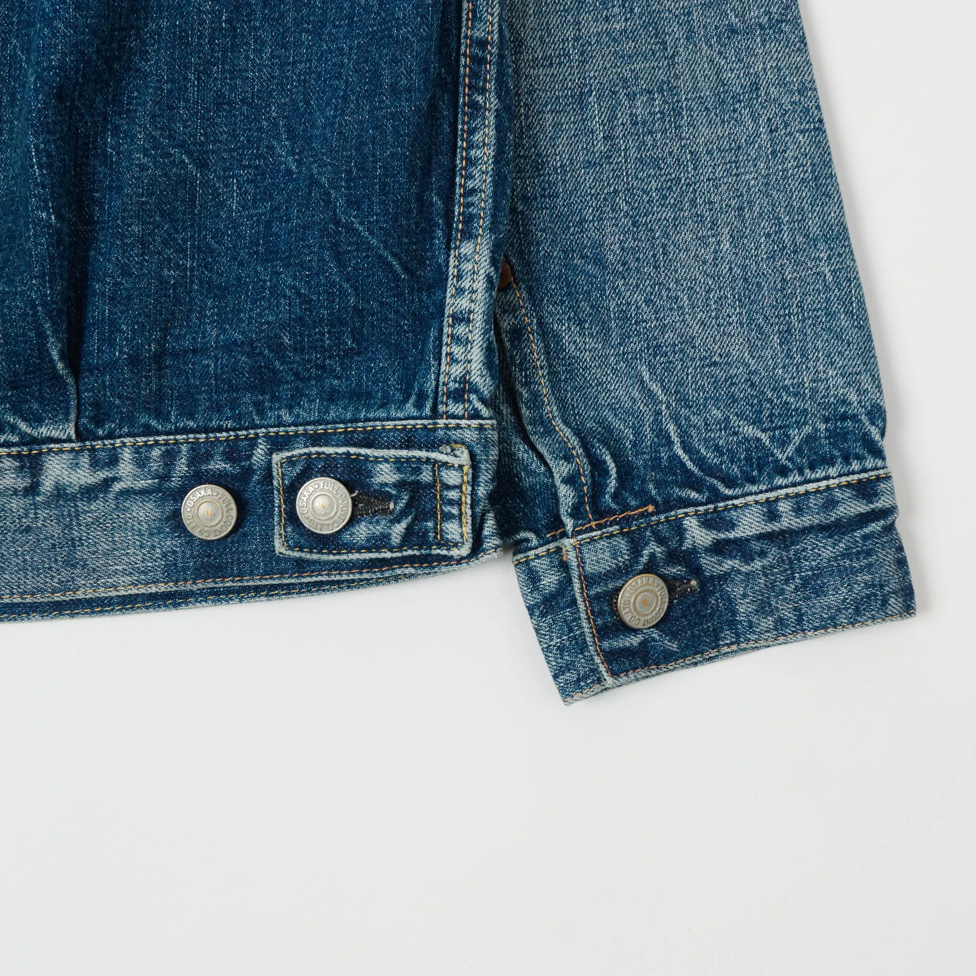 FULLCOUNT 2102 13.7oz Type II Denim Jacket - 'More Than Real' Wash sold by Son of a Stag product image thumbnail 5