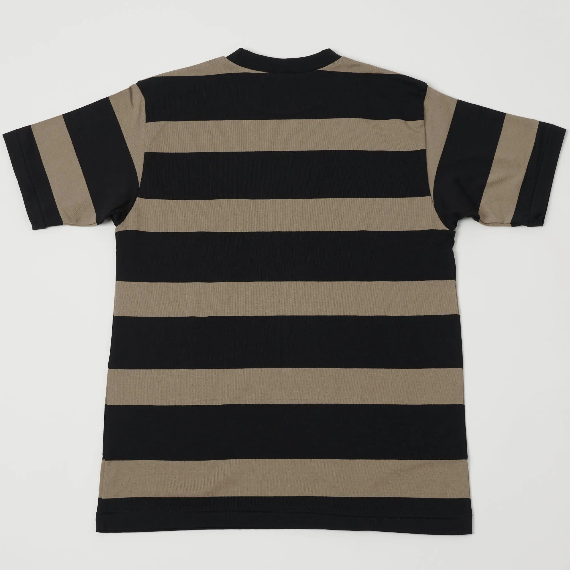 Warehouse & Co 4089 Border Stripe T-Shirt - Black/Grey sold by Son of a Stag product image thumbnail 3