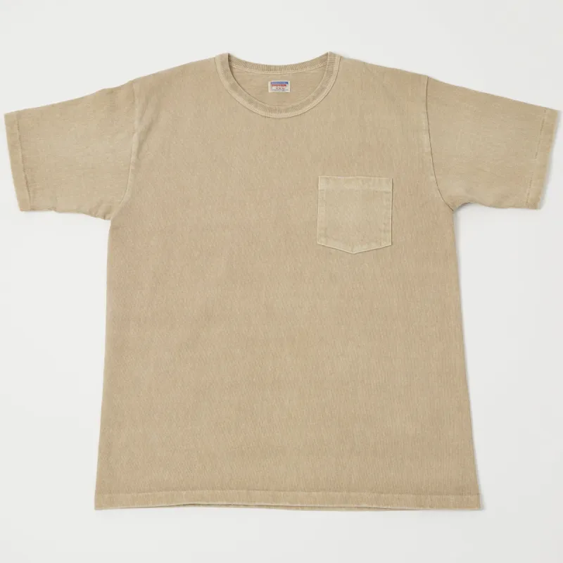 Dubbleworks Heavy Fabric Pigment Dye Pocket Tee - Beige sold by Son of a Stag
