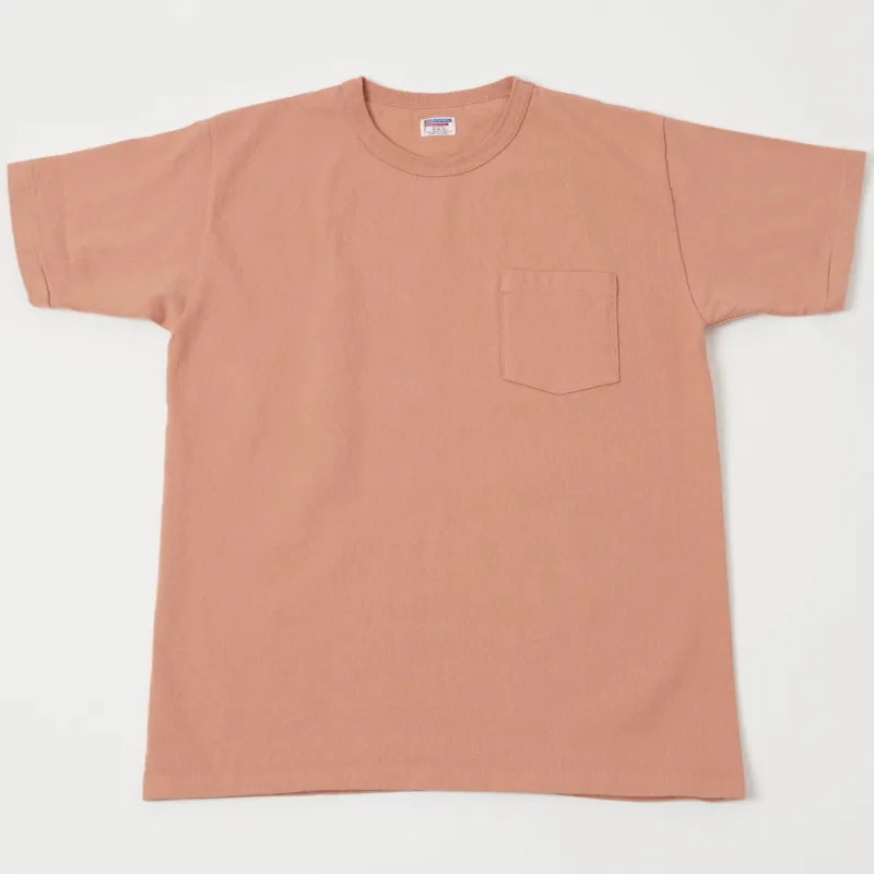 Dubbleworks Heavy Fabric Pocket Tee - Salmon sold by Son of a Stag