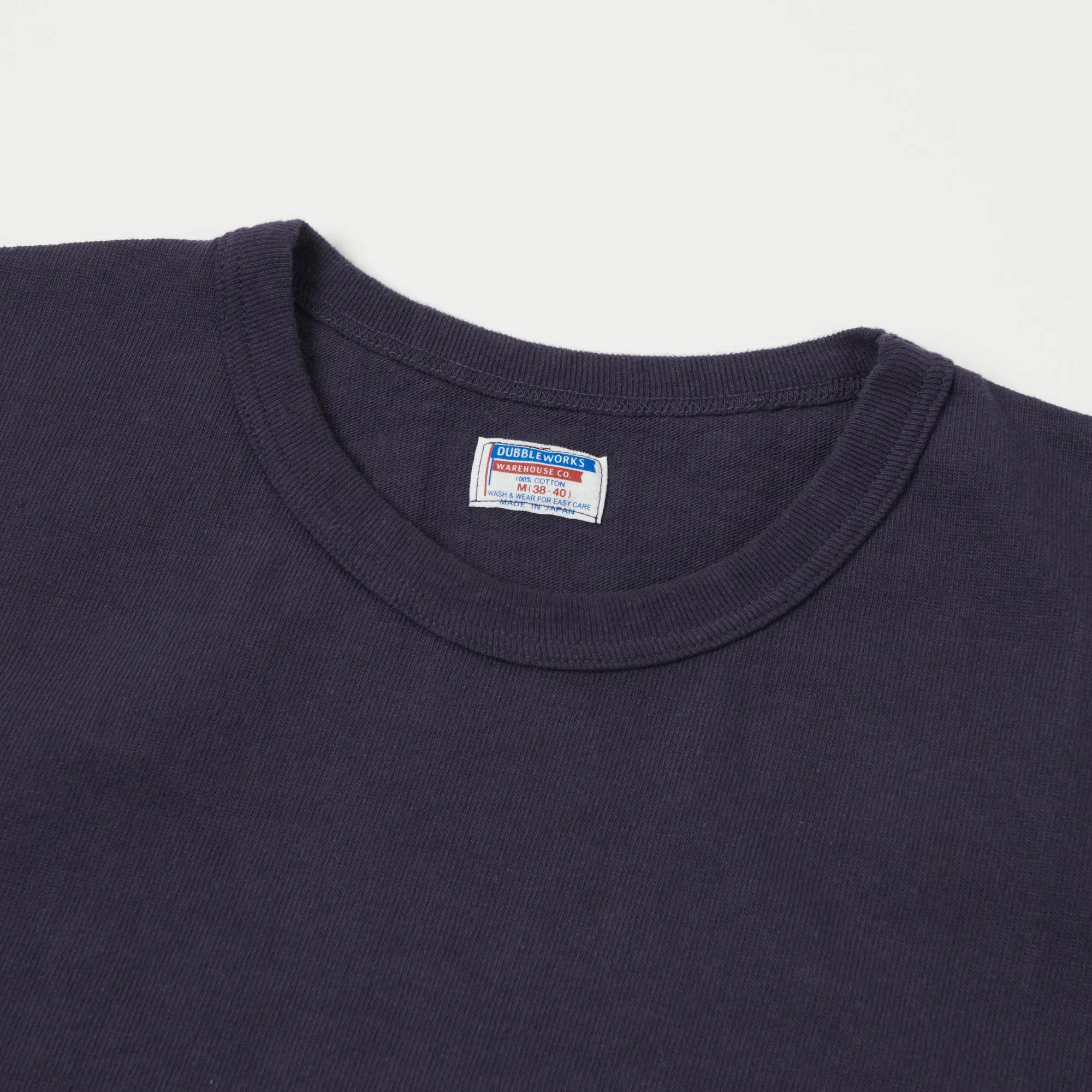 Dubbleworks Heavy Fabric Pocket Tee - Navy sold by Son of a Stag product image thumbnail 2