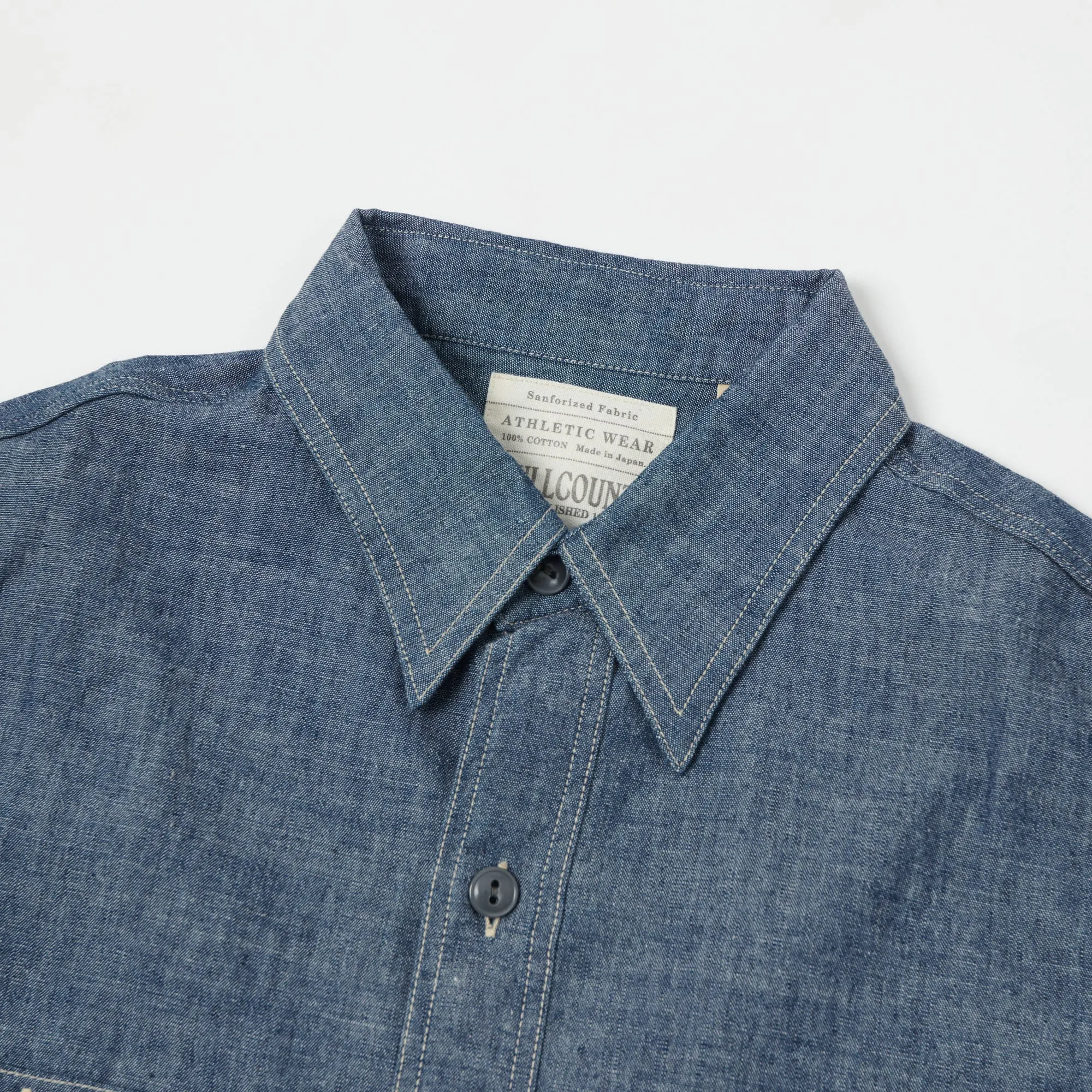 FULLCOUNT 4810 5oz Chambray Work Shirt - Indigo Blue sold by Son of a Stag product image thumbnail 2