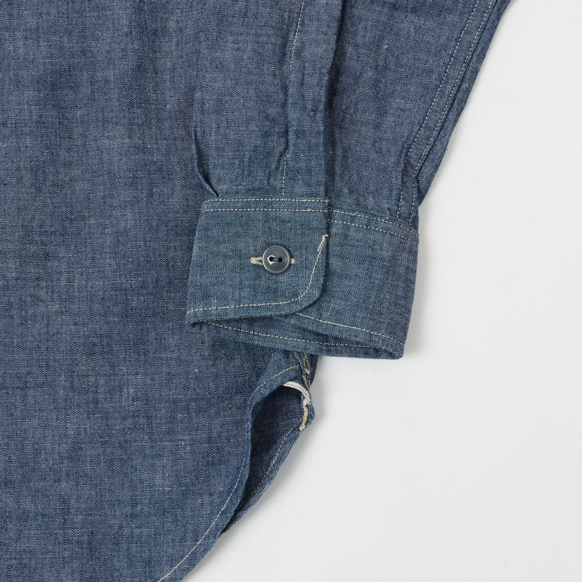 FULLCOUNT 4810 5oz Chambray Work Shirt - Indigo Blue sold by Son of a Stag product image thumbnail 4