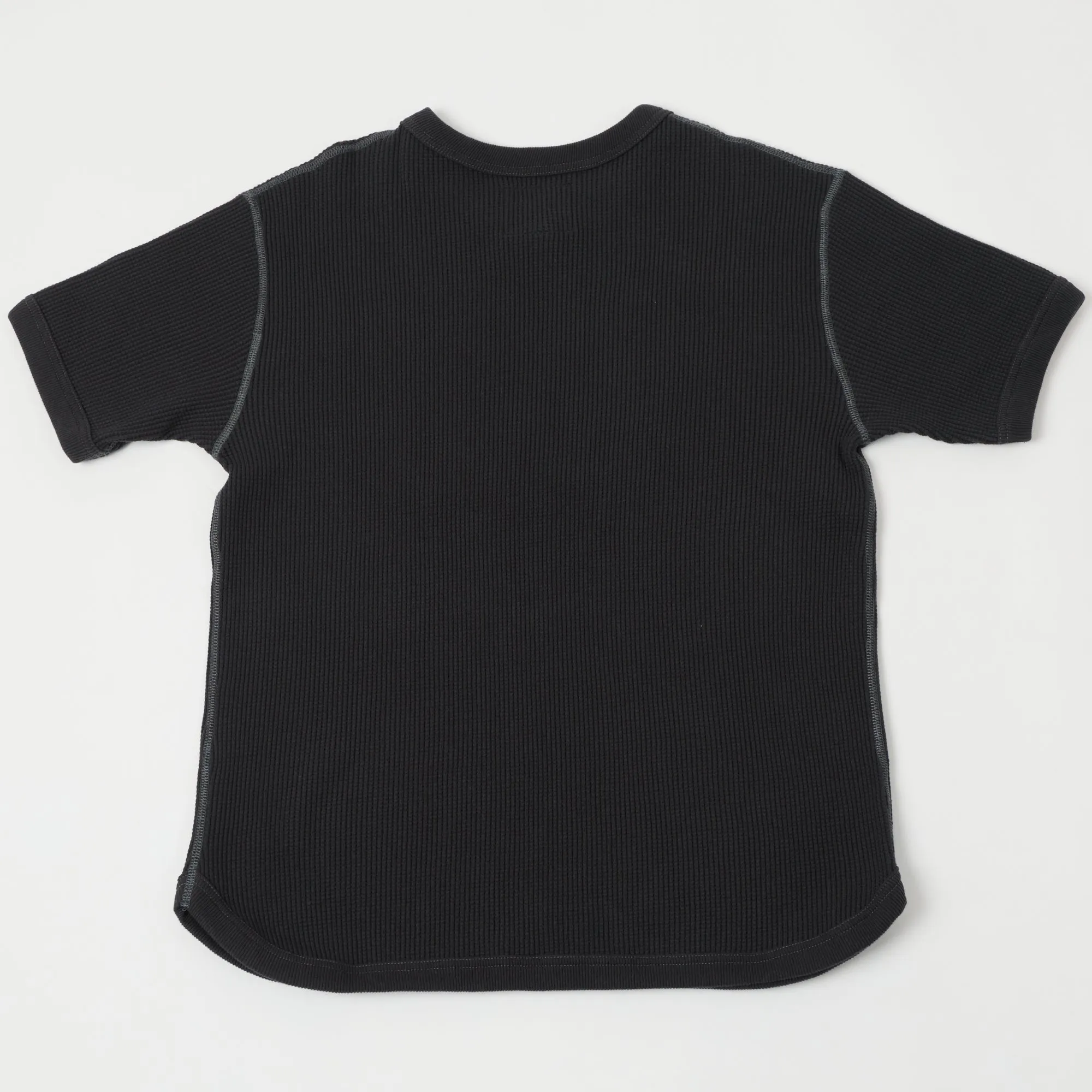 FULLCOUNT 5964S Heavyweight Waffle T-Shirt - Ink Black sold by Son of a Stag product image thumbnail 5