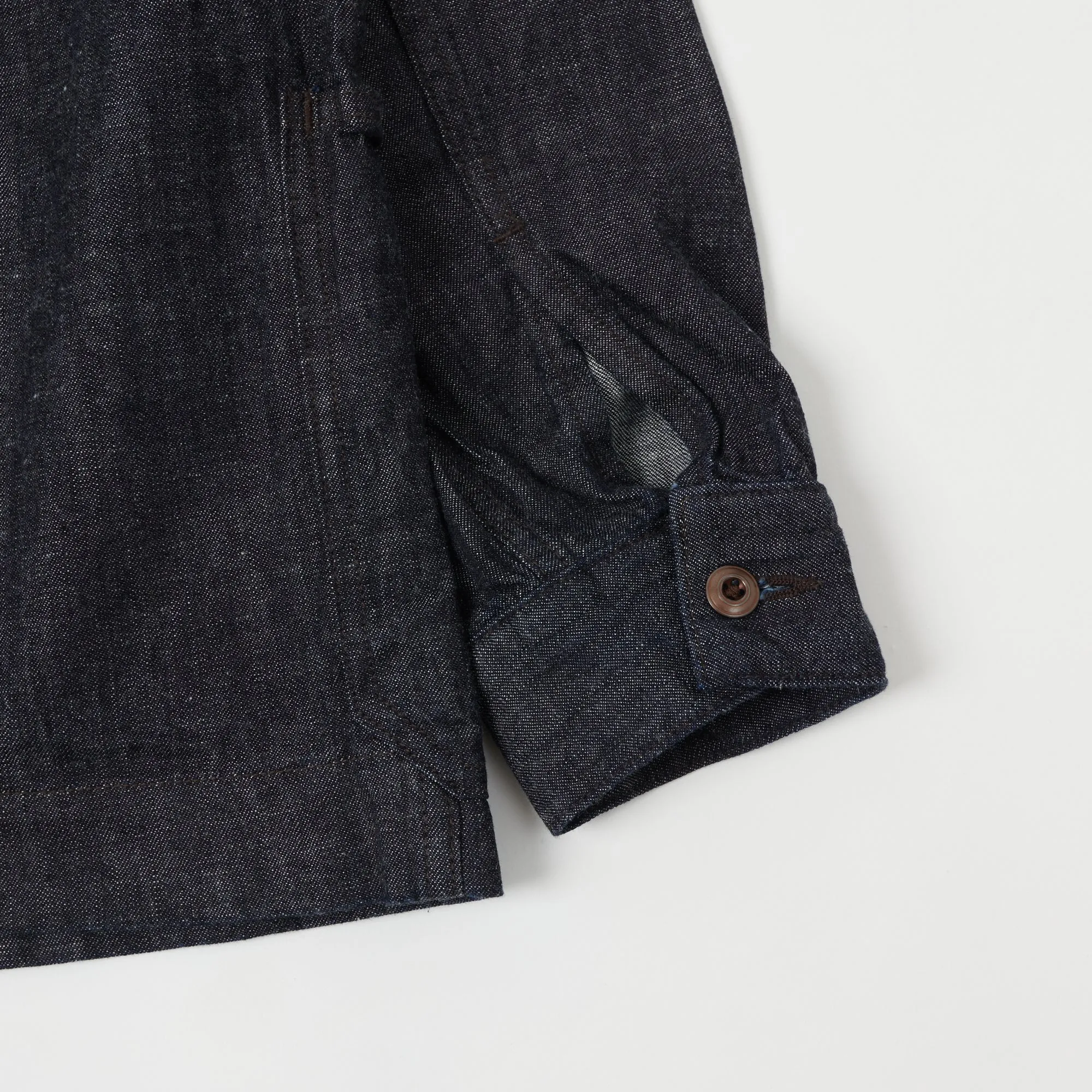 FULLCOUNT 2017 U.S. Navy Denim Pullover Jacket - One Wash sold by Son of a Stag product image thumbnail 4