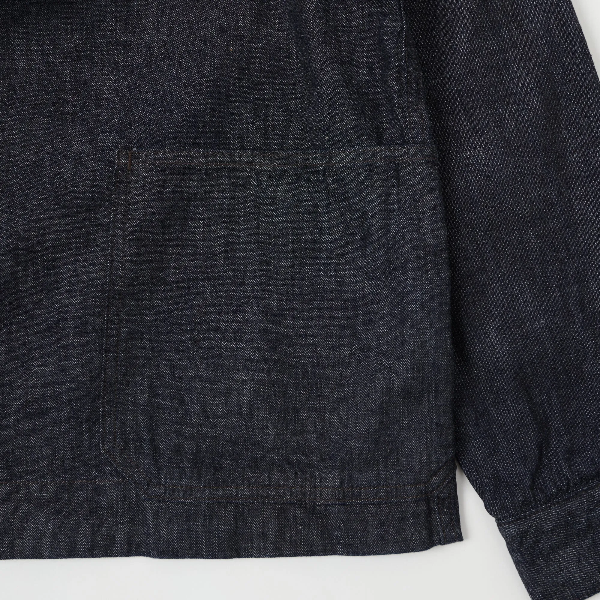 FULLCOUNT 2017 U.S. Navy Denim Pullover Jacket - One Wash sold by Son of a Stag product image thumbnail 3