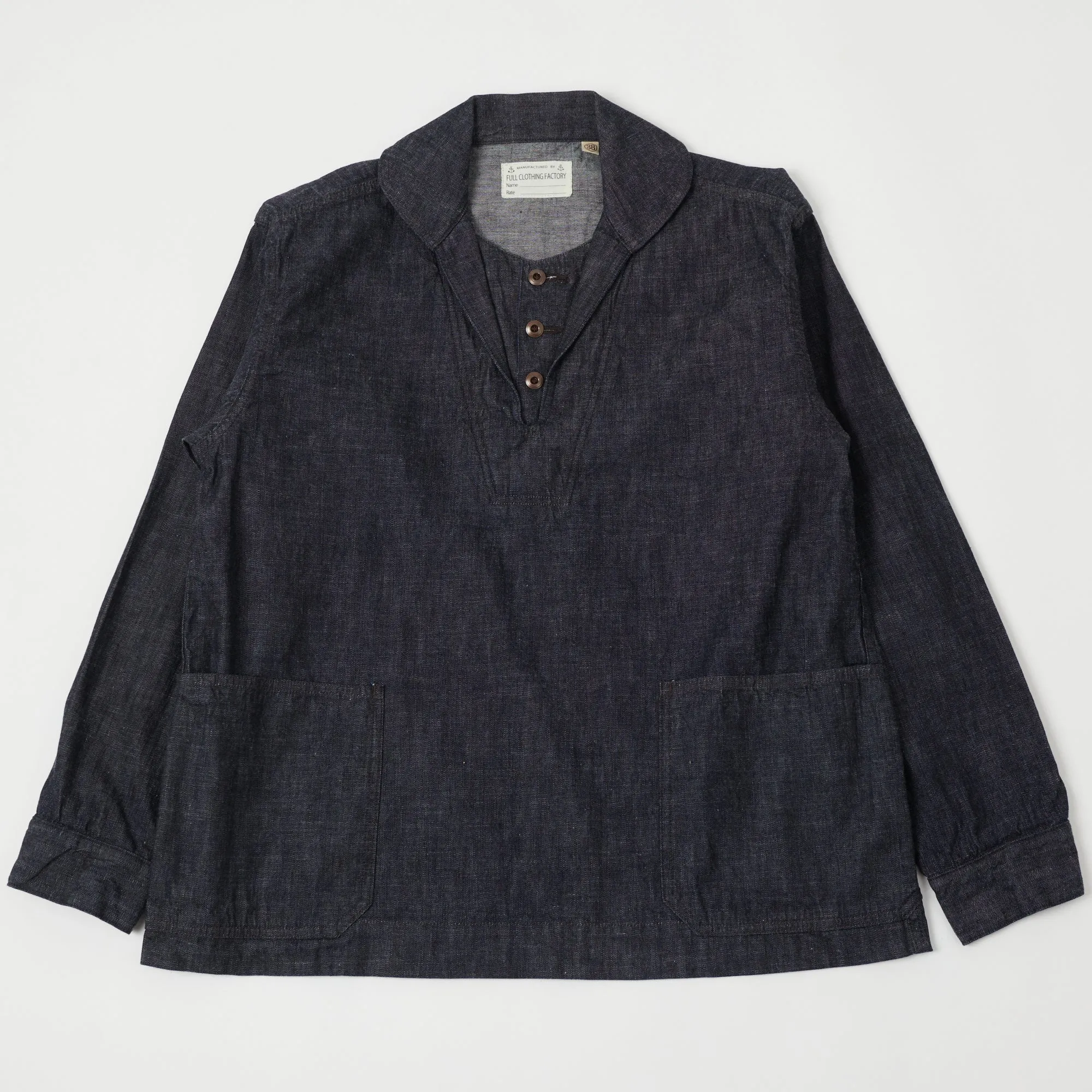 FULLCOUNT 2017 U.S. Navy Denim Pullover Jacket - One Wash sold by Son of a Stag