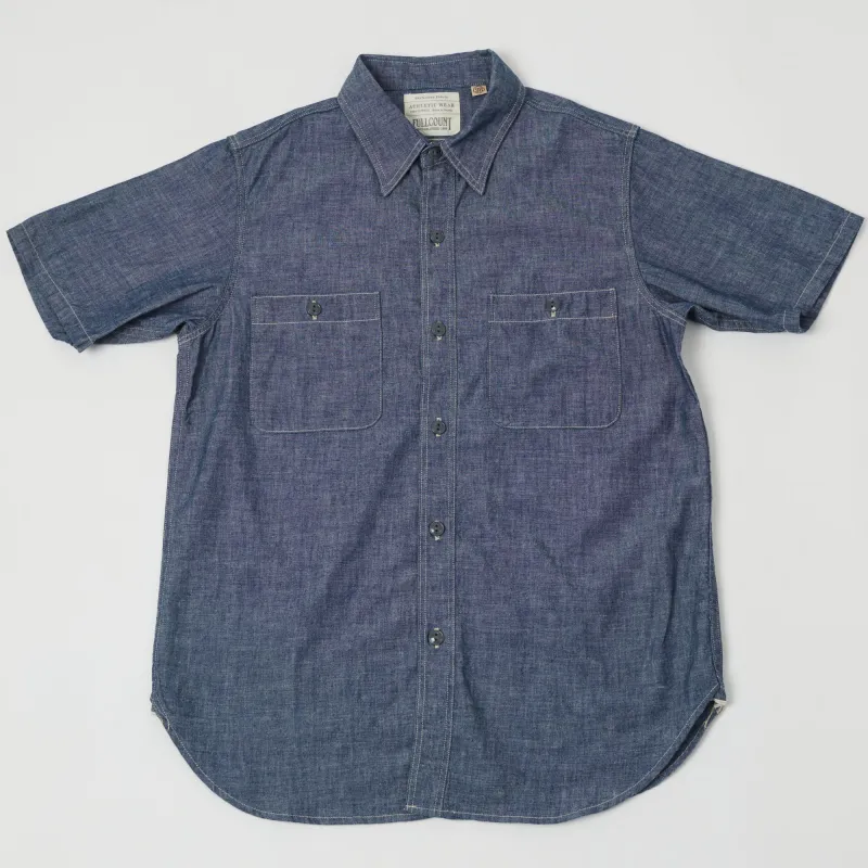Full Count 4821 5oz Chambray Work Shirt - Indigo Blue sold by Son of a Stag