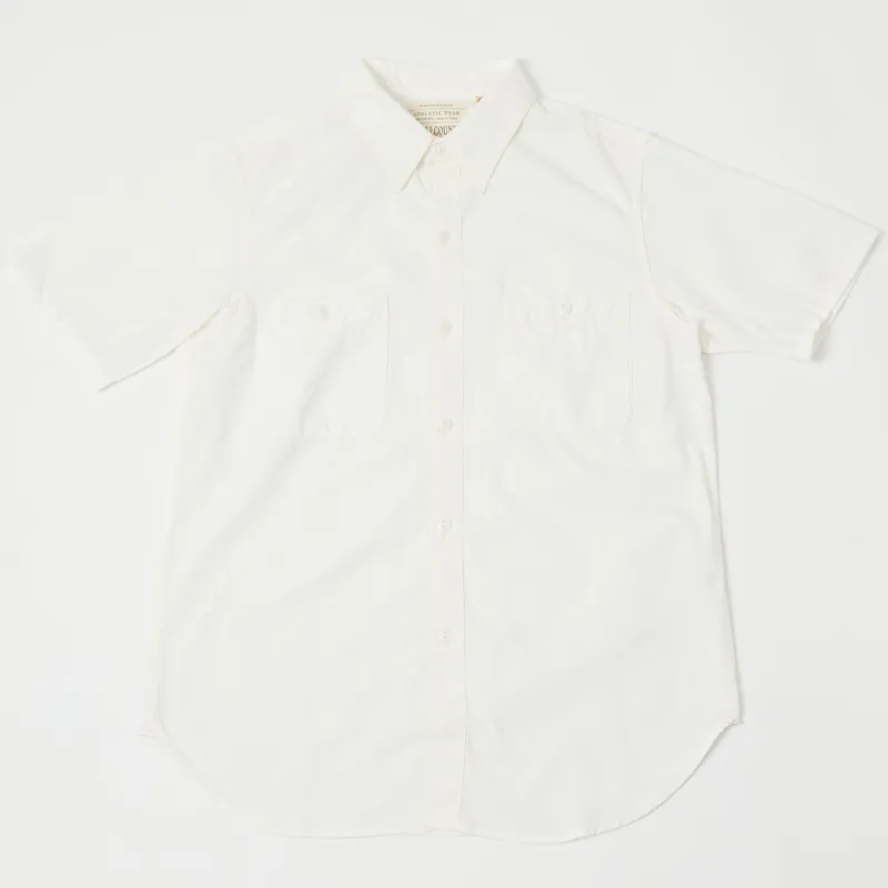 Full Count 4821 5oz Chambray Work Shirt - White sold by Son of a Stag