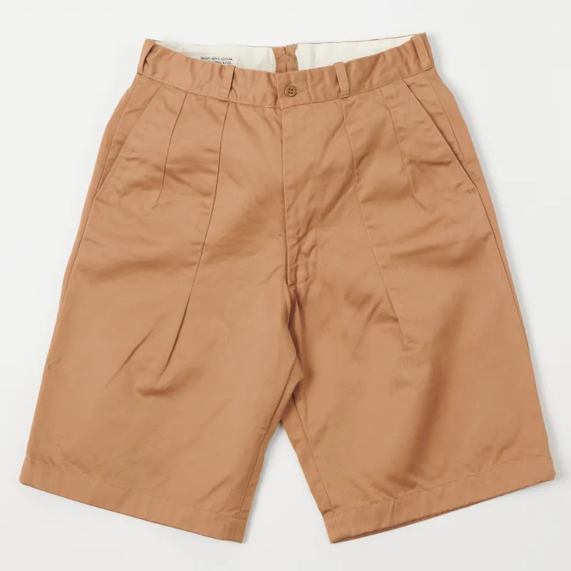 Buzz Rickson's 'Uniform Twill' 8.2oz Chino Short - Khaki sold by Son of a Stag
