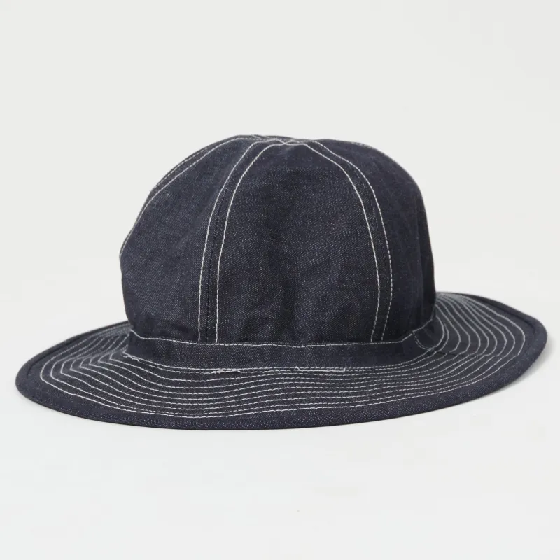 Freewheelers & Co U.S. Army 10oz Field Hat - Indigo Denim sold by Son of a Stag