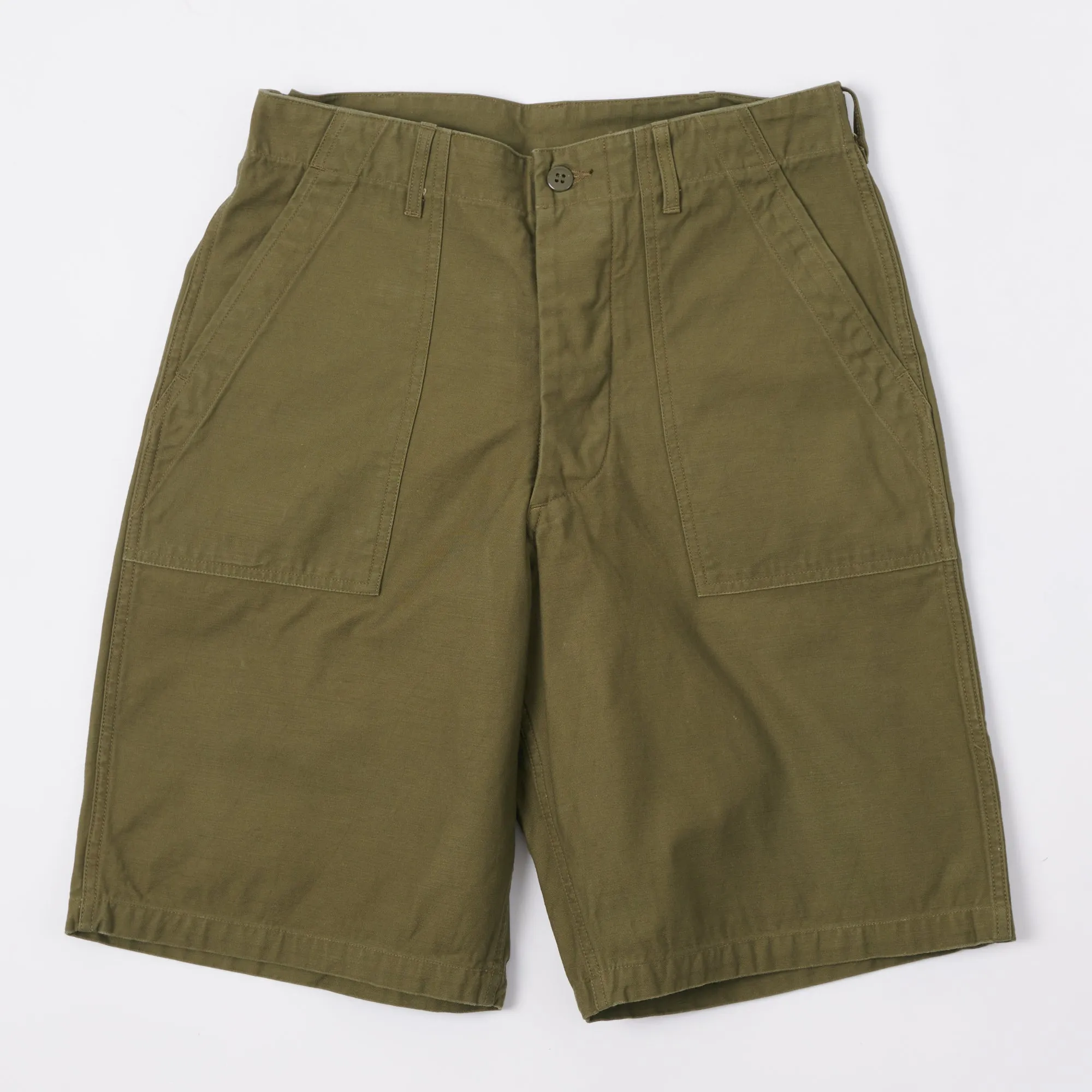 Buzz Rickson's OG-107 Military Shorts - Olive sold by Son of a Stag