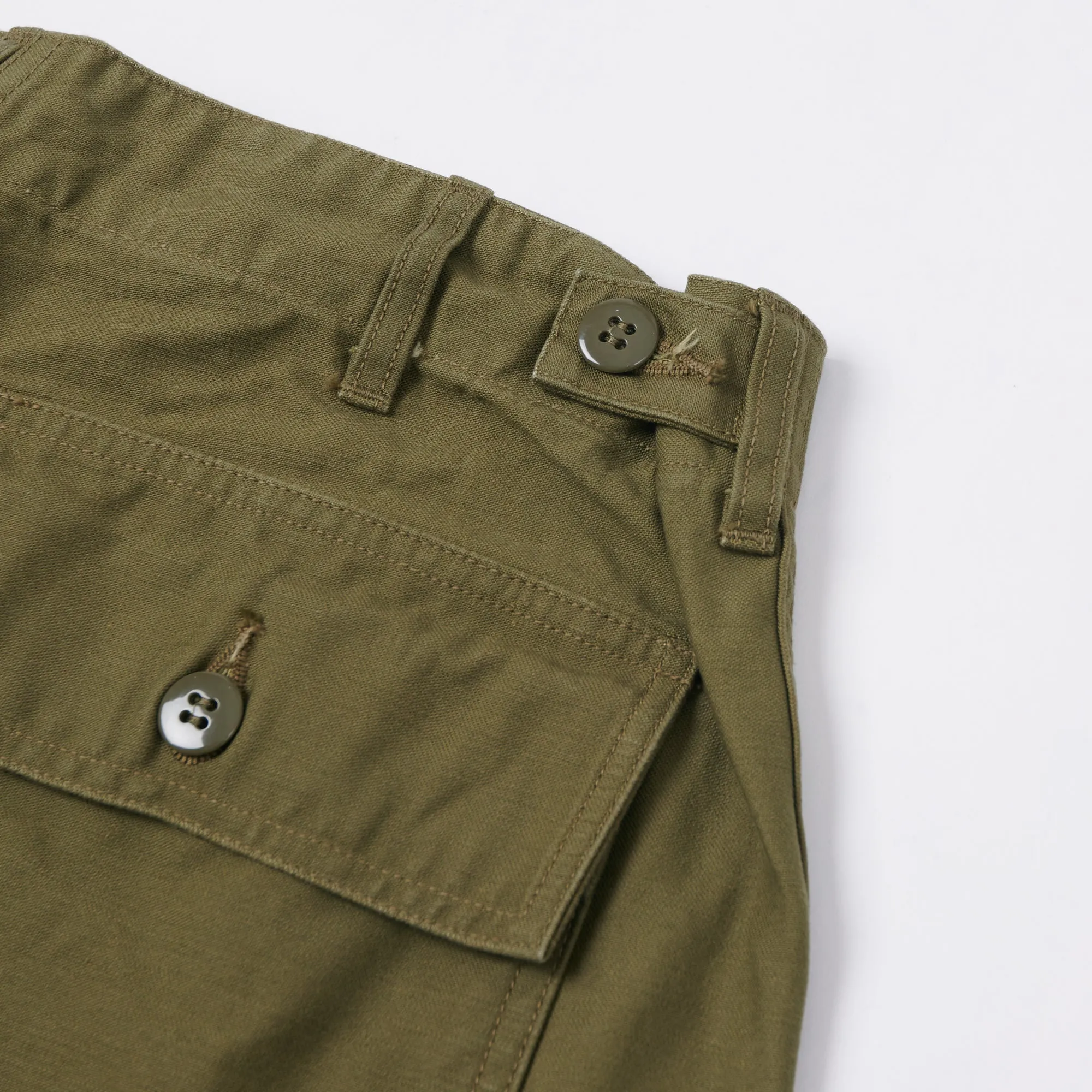 Buzz Rickson's OG-107 Military Shorts - Olive sold by Son of a Stag product image thumbnail 4