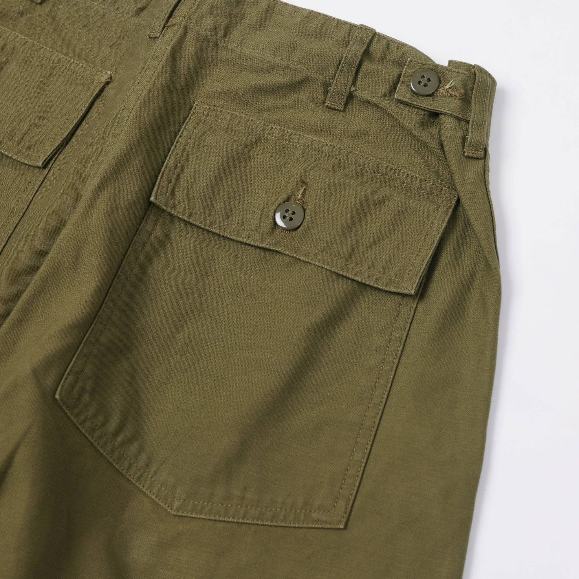 Buzz Rickson's OG-107 Military Shorts - Olive sold by Son of a Stag product image thumbnail 3