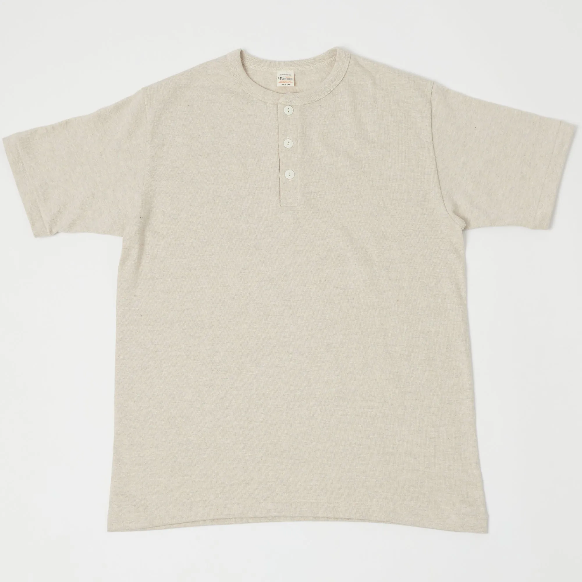 Warehouse & Co 4601 Henley T-Shirt - Oatmeal sold by Son of a Stag