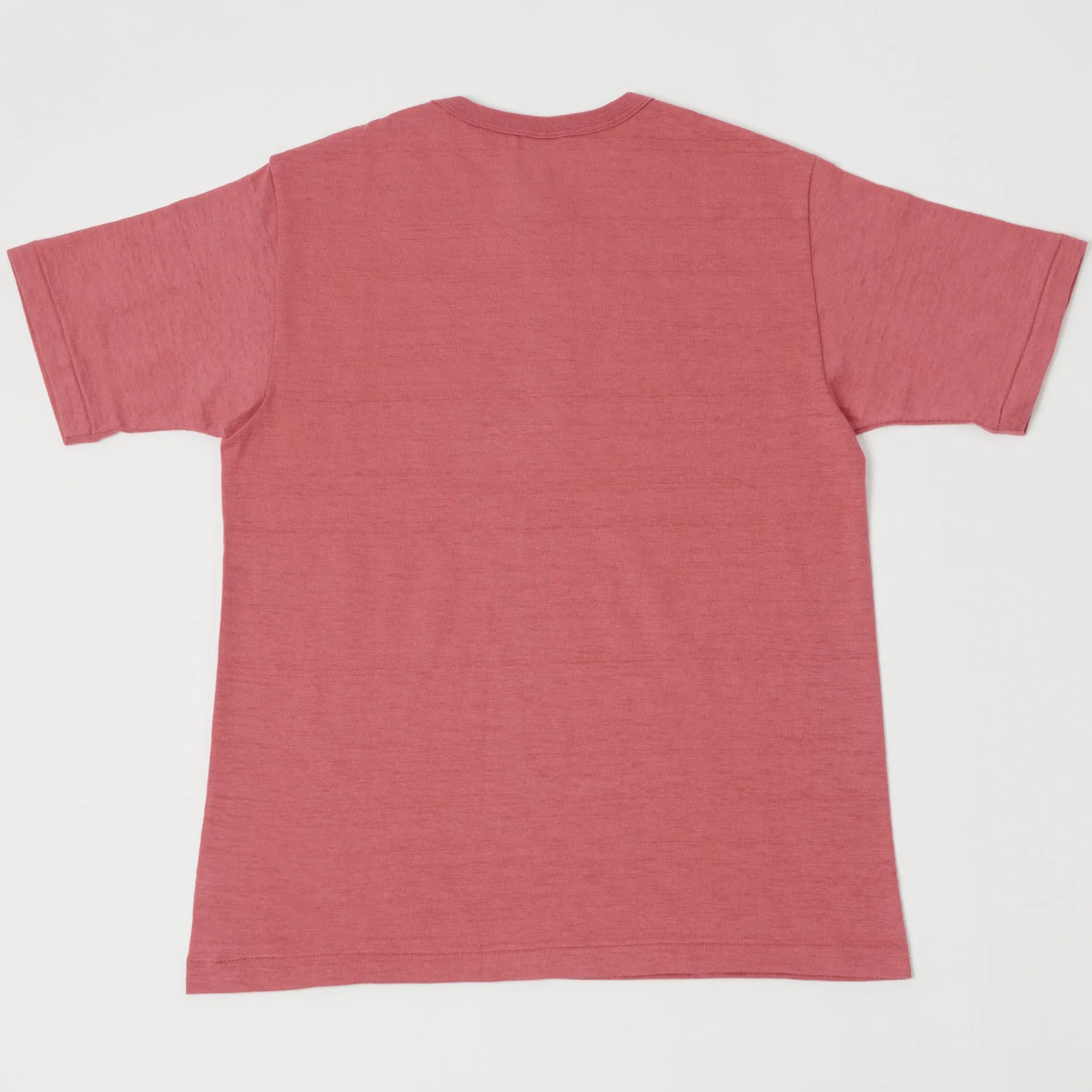Warehouse & Co 4601 Henley T-Shirt - Faded Red sold by Son of a Stag product image thumbnail 3