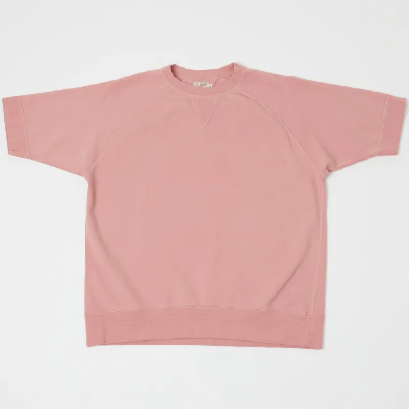 TOYS McCOY Short Sleeve Military Sweatshirt - Smoky Pink sold by Son of a Stag