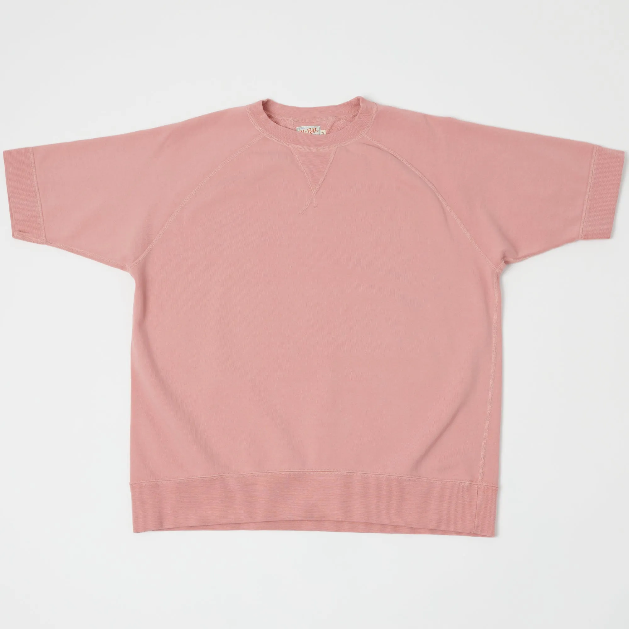 TOYS McCOY Short Sleeve Military Sweatshirt - Smoky Pink sold by Son of a Stag