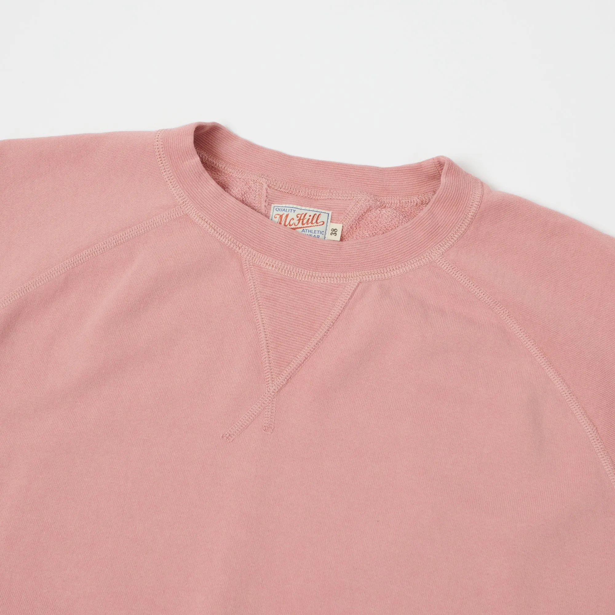 TOYS McCOY Short Sleeve Military Sweatshirt - Smoky Pink sold by Son of a Stag product image thumbnail 2