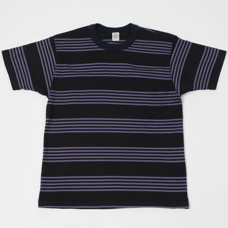 TOYS McCOY Multi Bordered T-Shirt - Purple/Black sold by Son of a Stag