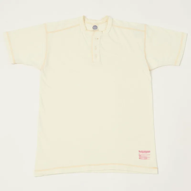 TOYS McCOY Union Henley - Off White sold by Son of a Stag
