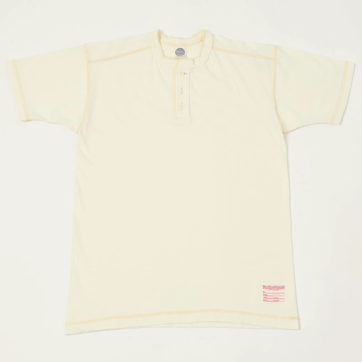 TOYS McCOY Union Henley - Off White sold by Son of a Stag