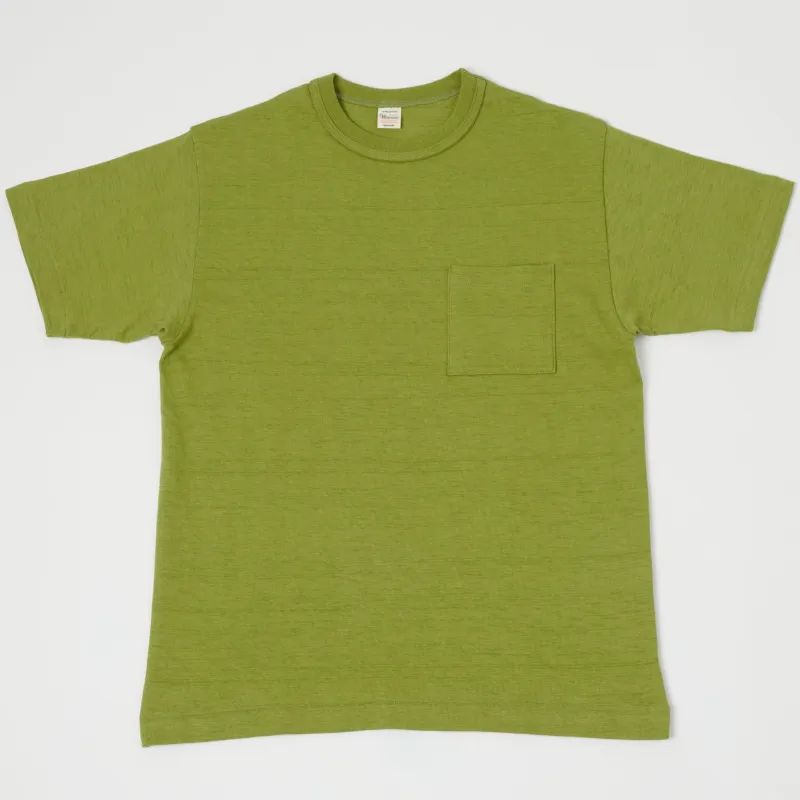 Warehouse & Co 4601 Pocket T-Shirt - Grass Green sold by Son of a Stag