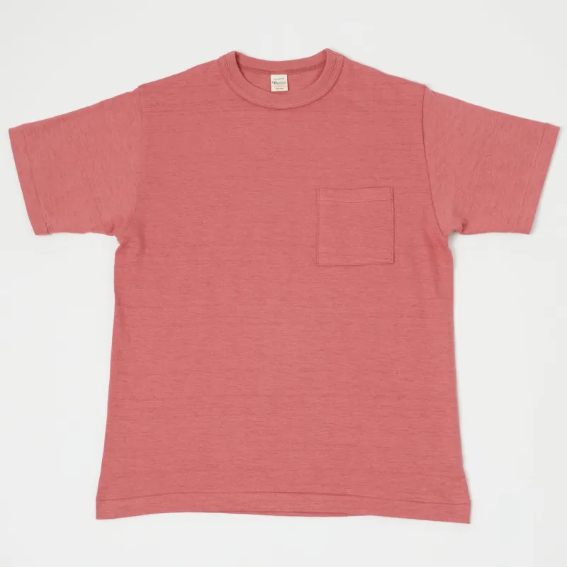Warehouse & Co 4601 Pocket T-Shirt - Faded Red sold by Son of a Stag