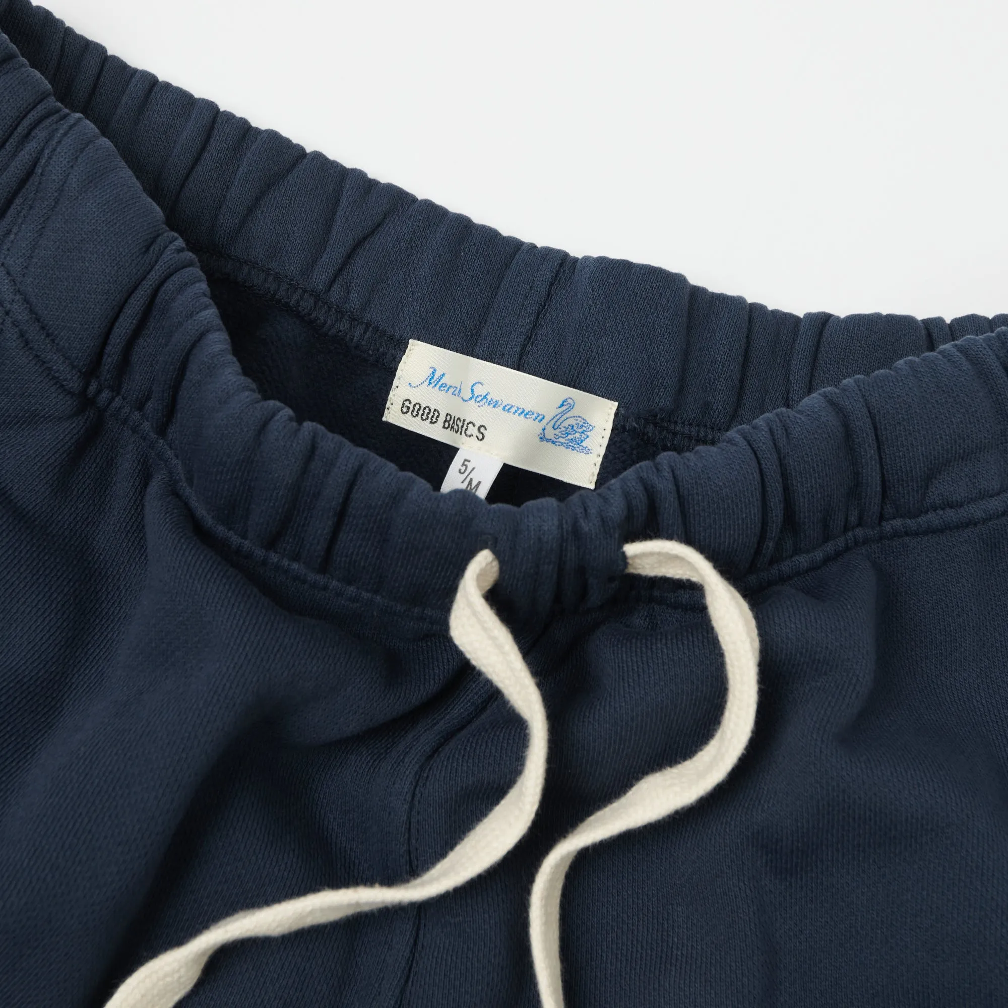 Merz b. Schwanen 'Good Basics' Relaxed Sweatshort - Denim Blue sold by Son of a Stag product image thumbnail 2