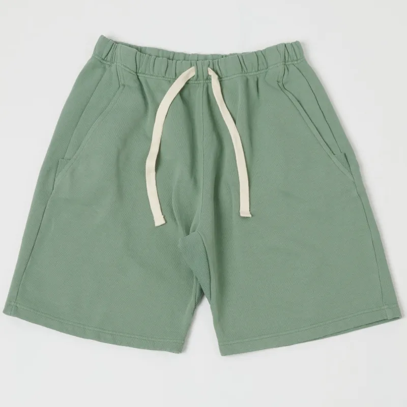 Merz b. Schwanen 'Good Basics' Relaxed Sweatshort - Light Army sold by Son of a Stag