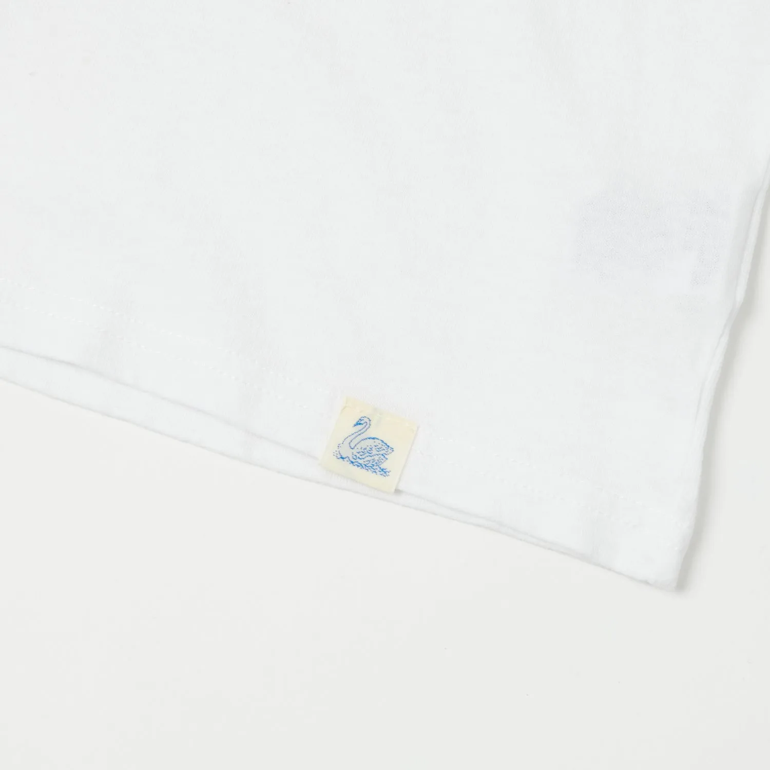 Merz b. Schwanen 'Good Basics' Vintage Wash T-Shirt - White sold by Son of a Stag product image thumbnail 4