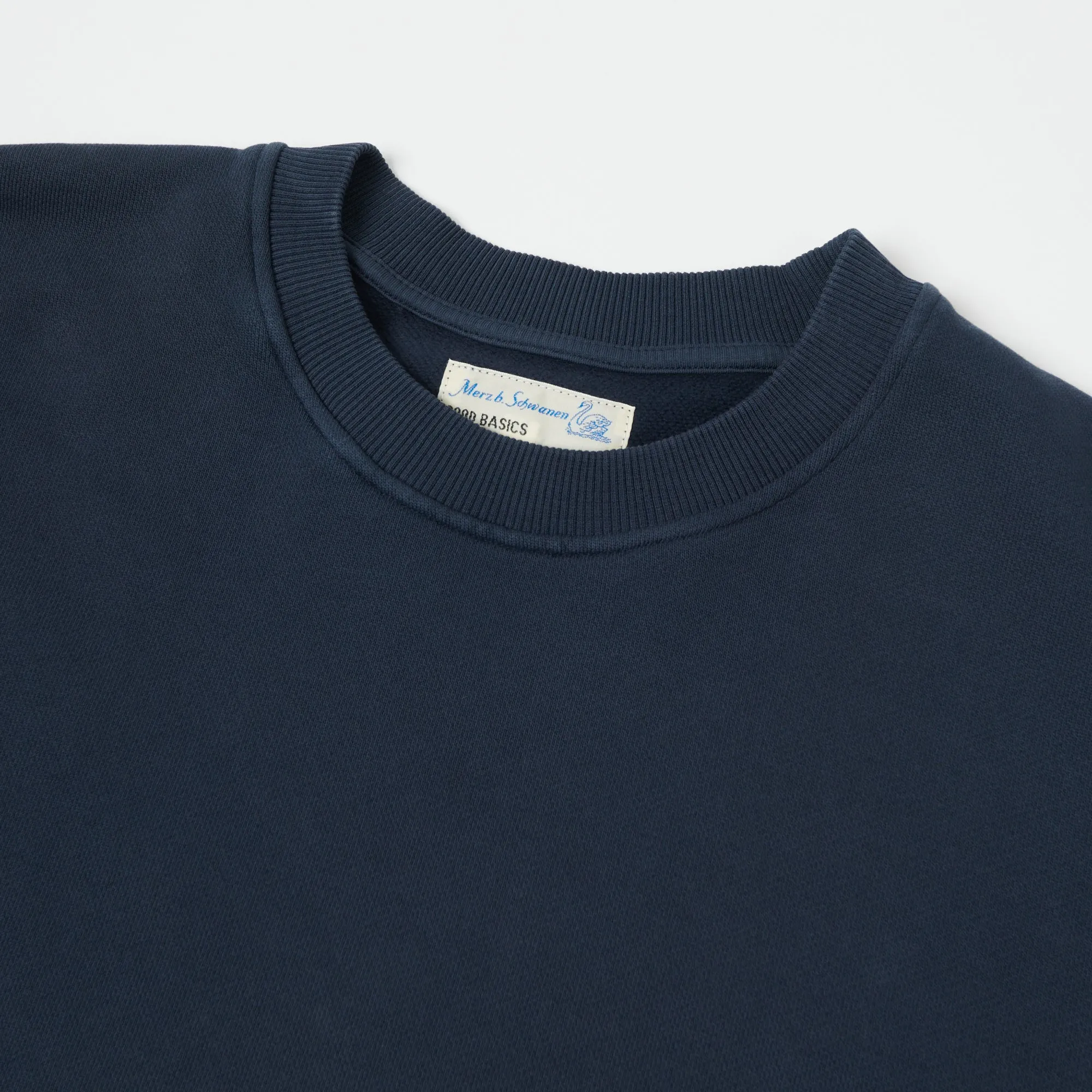 Merz b. Schwanen ''Good Basics' Oversized Sweatshirt - Denim Blue sold by Son of a Stag product image thumbnail 2