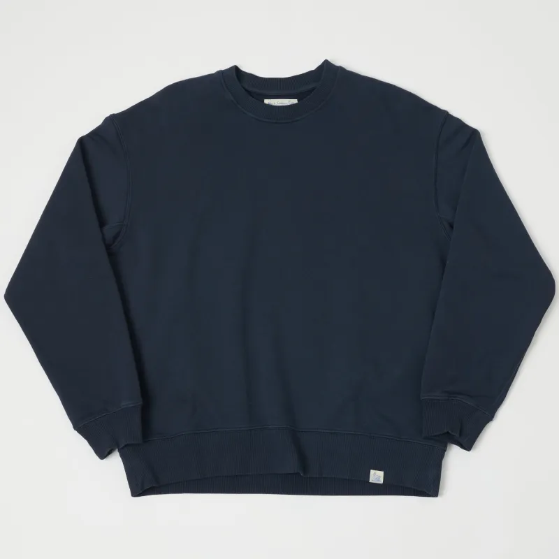 Merz b. Schwanen ''Good Basics' Oversized Sweatshirt - Denim Blue sold by Son of a Stag