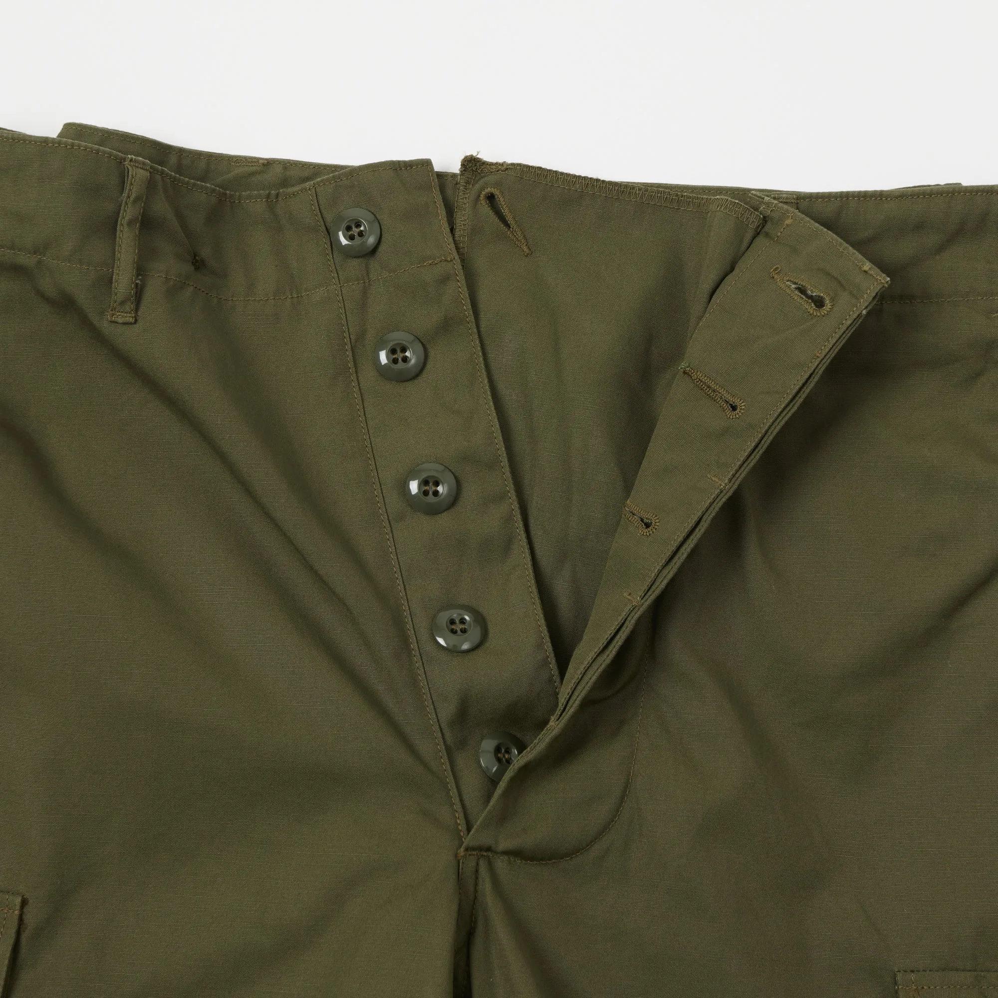 Buzz Rickson's Wind Resistant Poplin Trouser - Olive sold by Son of a Stag product image thumbnail 2
