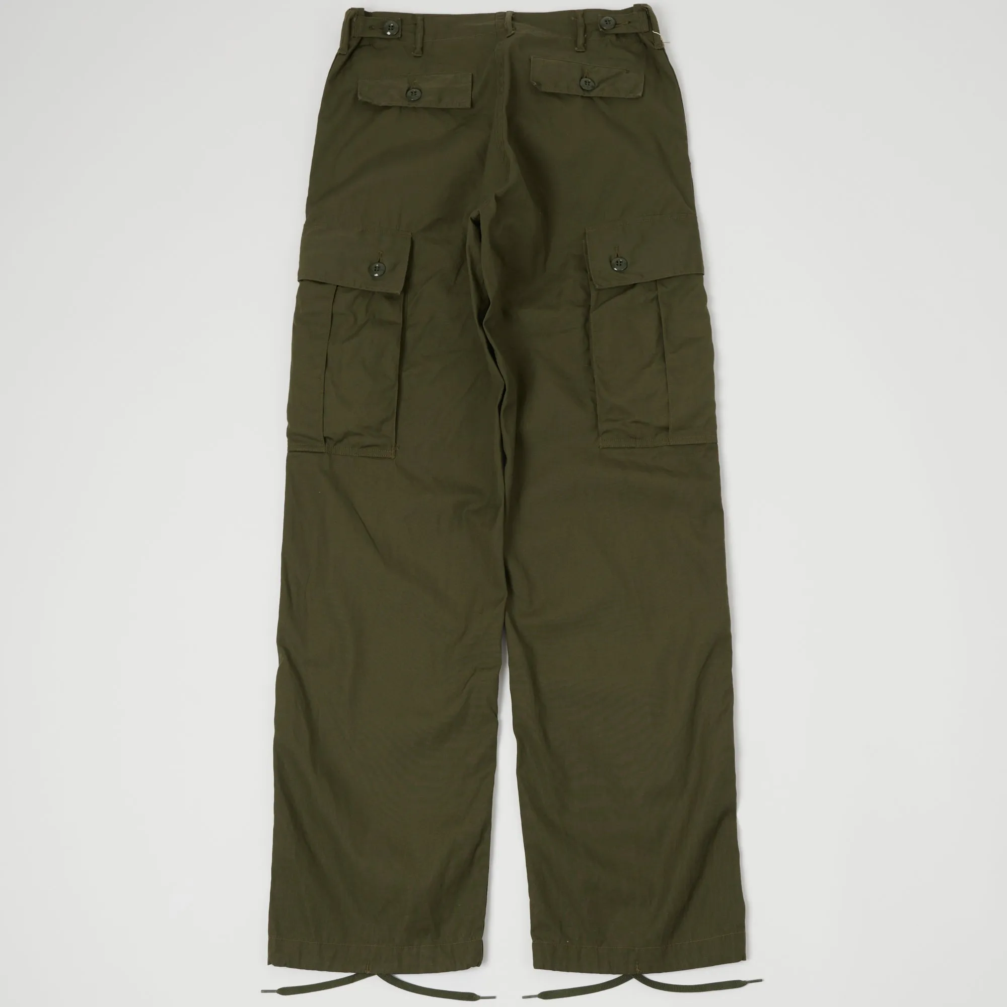 Buzz Rickson's Wind Resistant Poplin Trouser - Olive sold by Son of a Stag product image thumbnail 5
