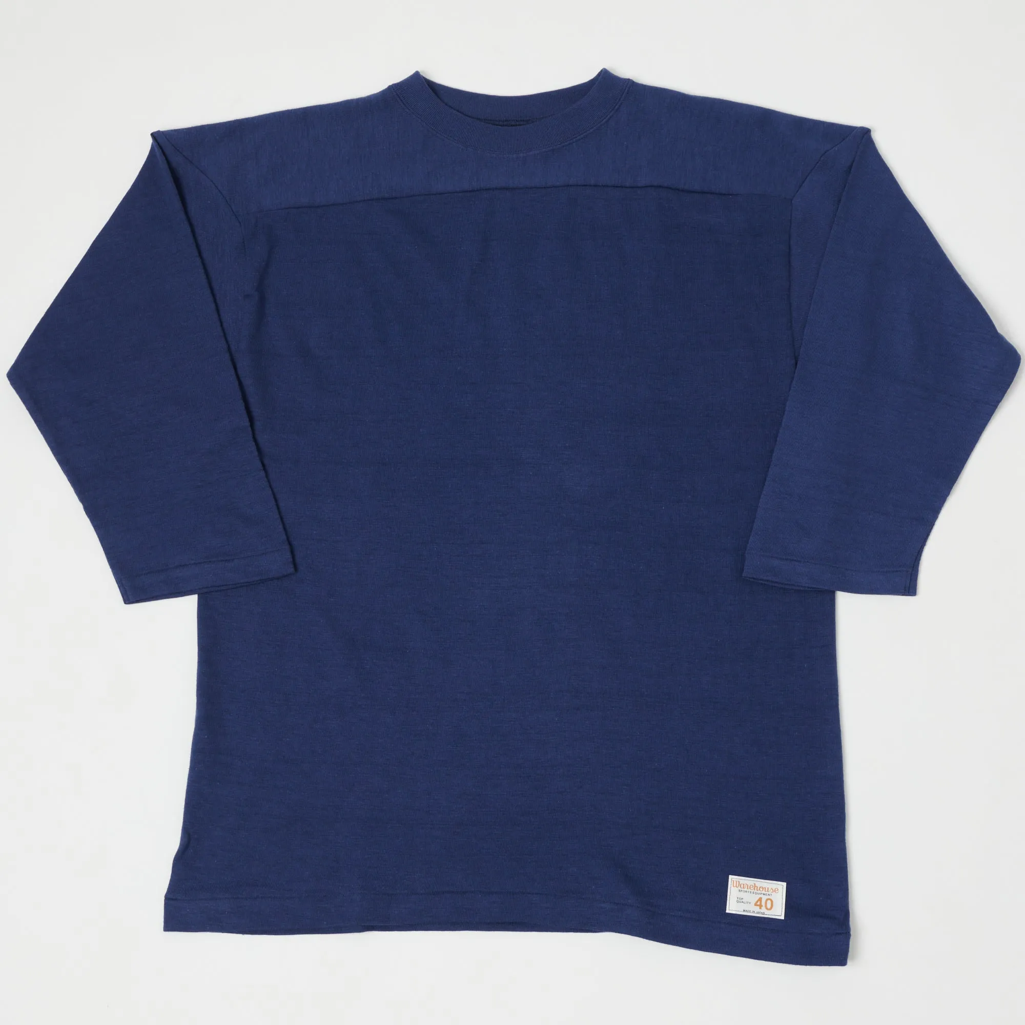 Warehouse & Co 4063 3/4 Sleeve Football T-Shirt - Navy sold by Son of a Stag