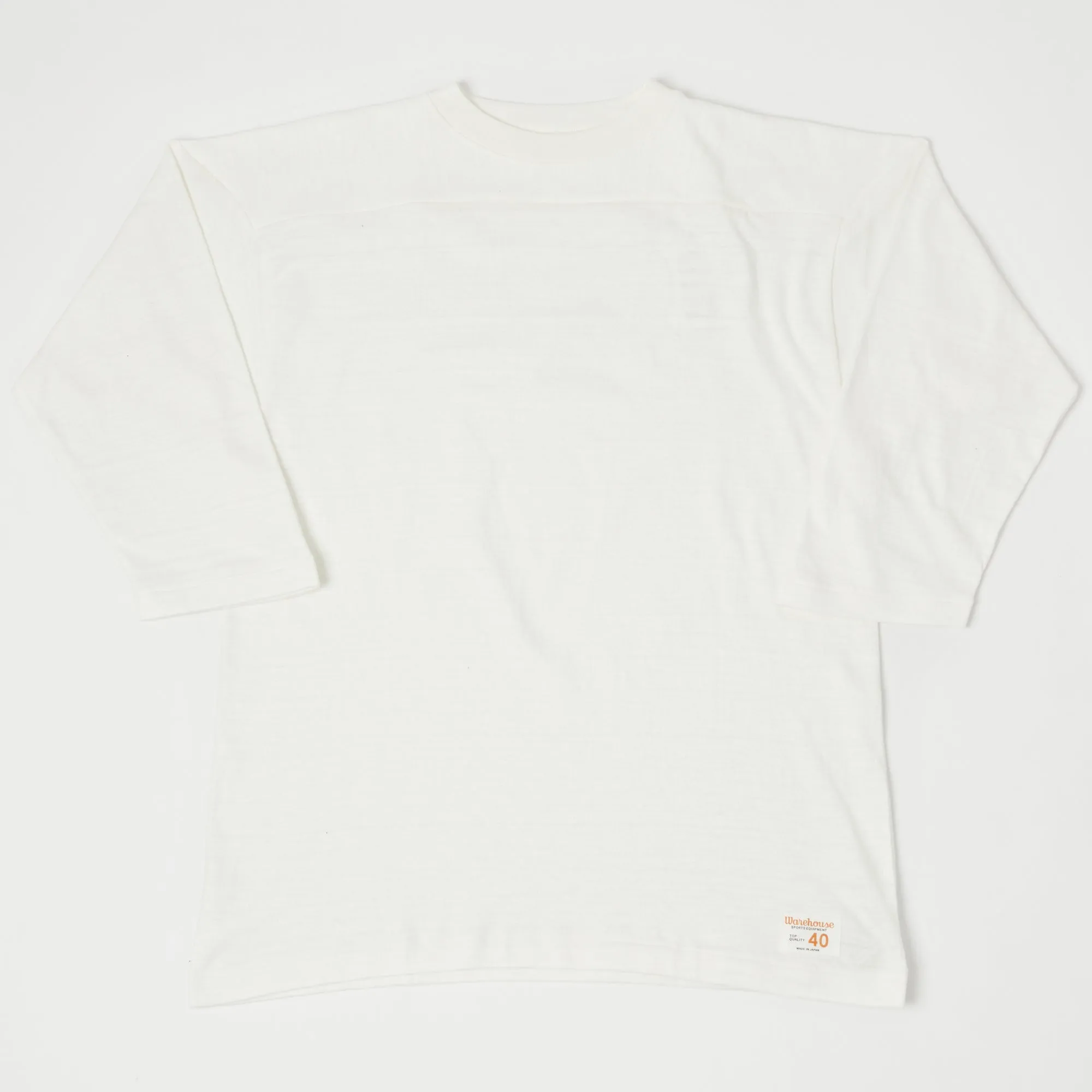Warehouse & Co 4063 3/4 Sleeve Football T-Shirt - Off White sold by Son of a Stag