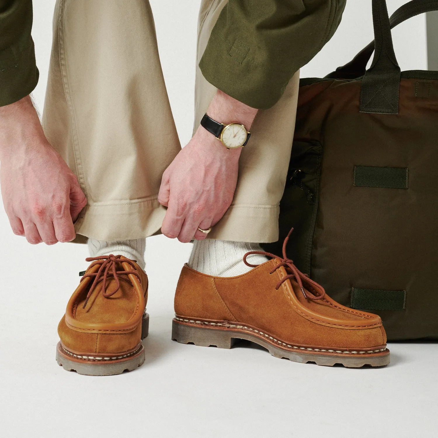 Paraboot Michael Marche Shoe - Nut Velours Whisky sold by Son of a Stag product image thumbnail 2