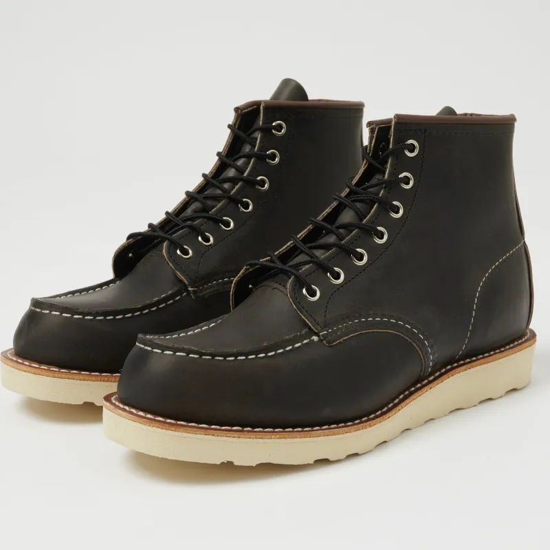 Red Wing 8890 Classic Moc Toe Boot - Charcoal Rough & Tough sold by Son of a Stag