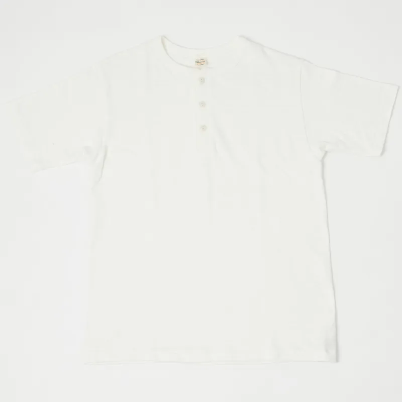 Warehouse & Co 4601 Henley T-Shirt - Off White sold by Son of a Stag
