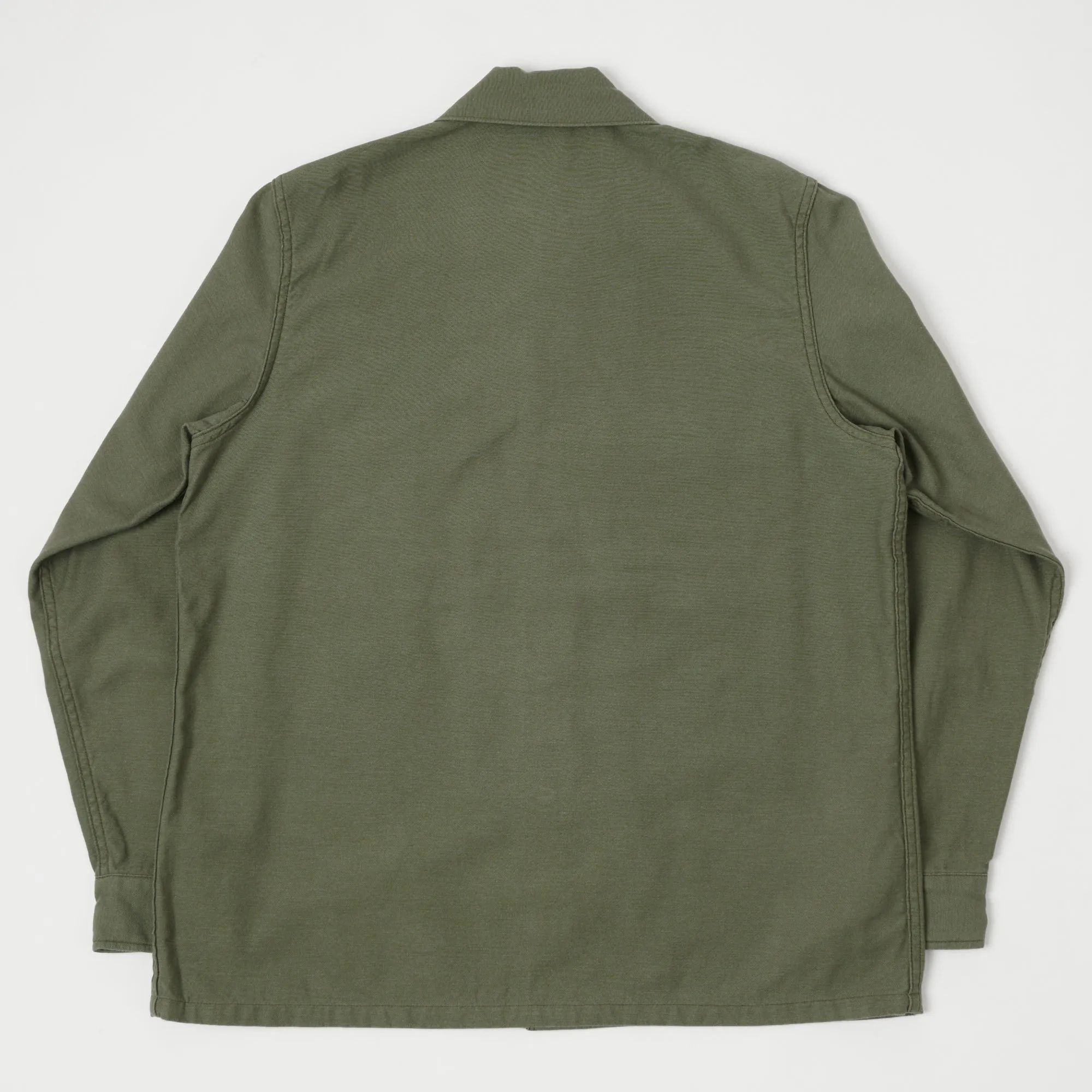 Buzz Rickson's OG-107 Sateen Utility Shirt - Olive sold by Son of a Stag product image thumbnail 3