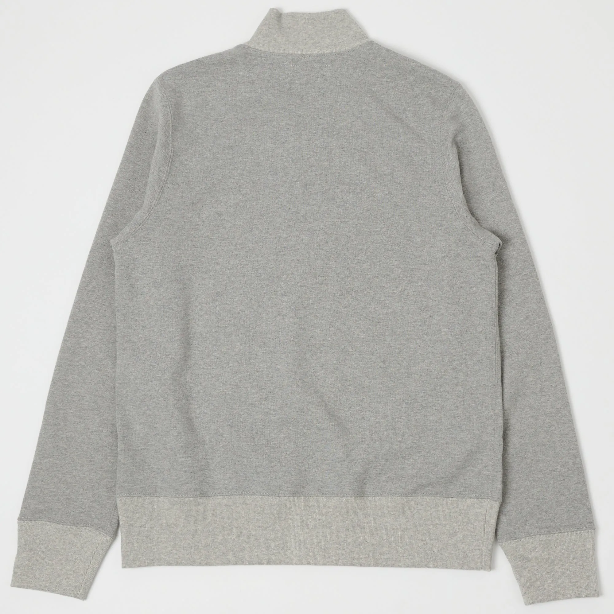Merz b. Schwanen 343Z Half Zip Sweatshirt - Grey Melange sold by Son of a Stag product image thumbnail 4