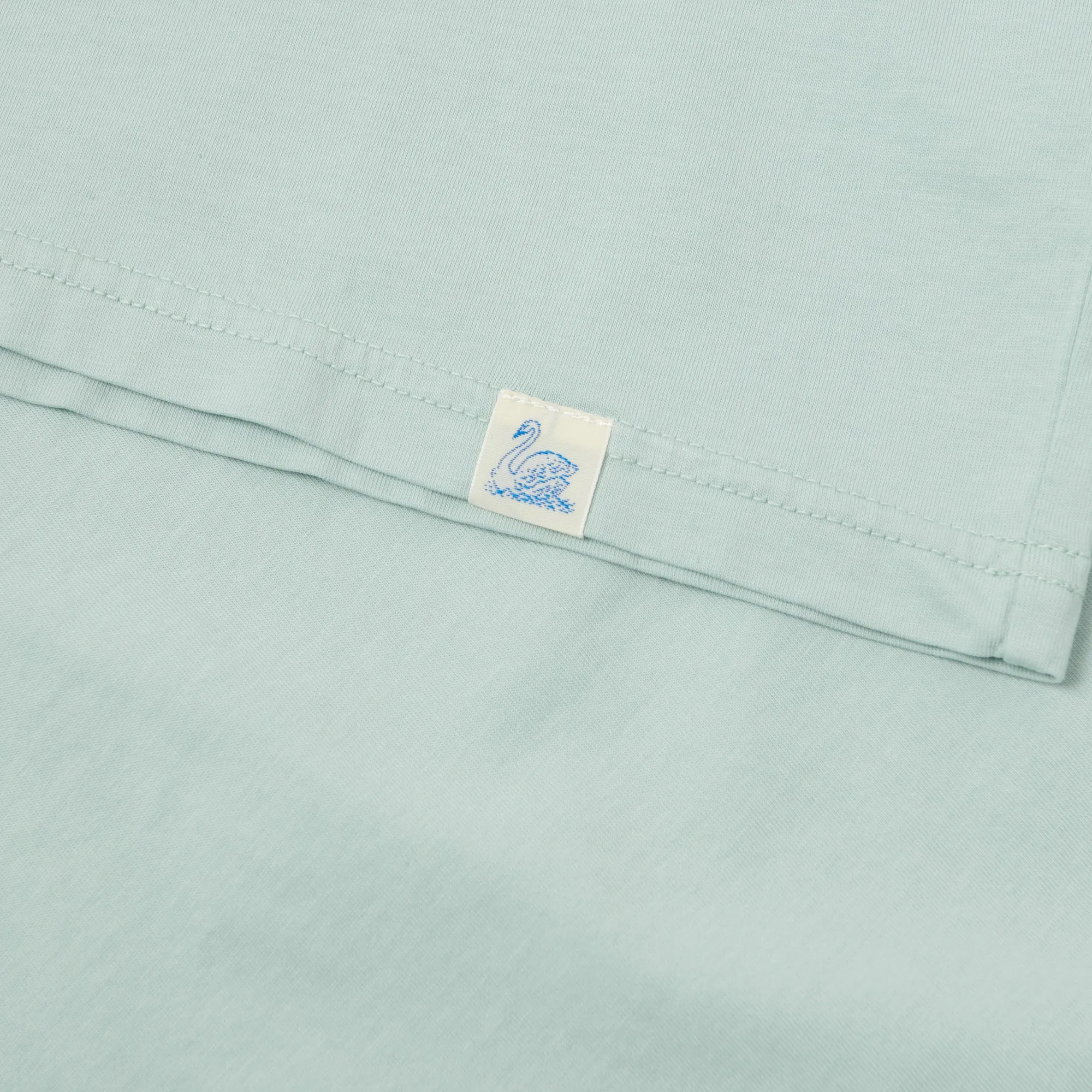 Merz b. Schwanen 'Good Basics' Vintage Wash T-Shirt - Ice sold by Son of a Stag product image thumbnail 5