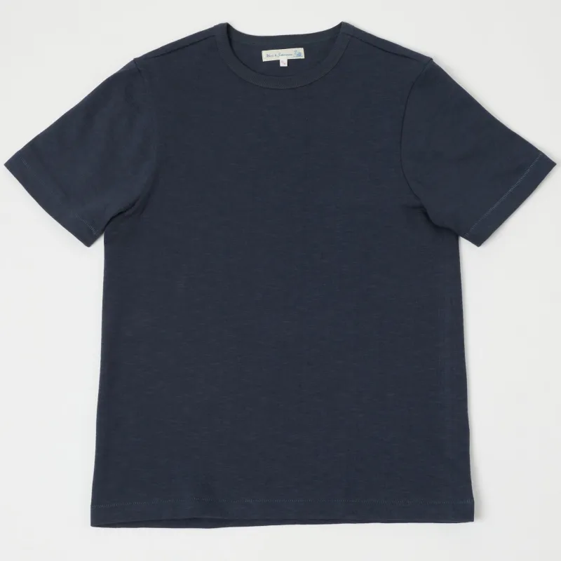 Merz b. Schwanen 2S14 Relaxed Heavyweight T-Shirt - Navy sold by Son of a Stag